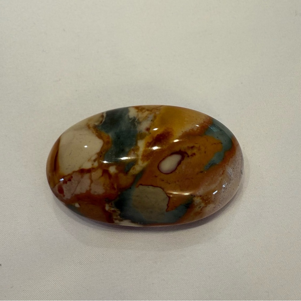 Polychromeโ Jasper Palm Stone Crystal Healing Energy Witchy Alter Chakra